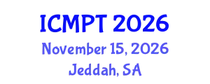 International Conference on Mycotoxins, Phycotoxins and Toxicology (ICMPT) November 15, 2026 - Jeddah, Saudi Arabia