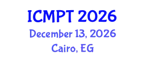 International Conference on Mycotoxins, Phycotoxins and Toxicology (ICMPT) December 13, 2026 - Cairo, Egypt