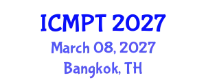 International Conference on Mycotoxins, Phycotoxins and Toxicology (ICMPT) March 08, 2027 - Bangkok, Thailand