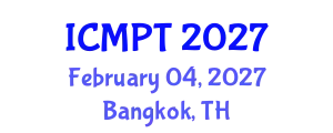 International Conference on Mycotoxins, Phycotoxins and Toxicology (ICMPT) February 04, 2027 - Bangkok, Thailand