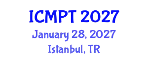 International Conference on Mycotoxins, Phycotoxins and Toxicology (ICMPT) January 28, 2027 - Istanbul, Turkey
