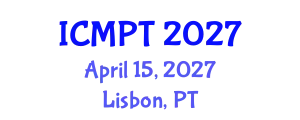 International Conference on Mycotoxins, Phycotoxins and Toxicology (ICMPT) April 15, 2027 - Lisbon, Portugal