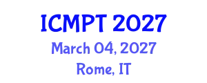 International Conference on Mycotoxins, Phycotoxins and Toxicology (ICMPT) March 04, 2027 - Rome, Italy