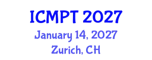International Conference on Mycotoxins, Phycotoxins and Toxicology (ICMPT) January 14, 2027 - Zurich, Switzerland