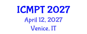 International Conference on Mycotoxins, Phycotoxins and Toxicology (ICMPT) April 12, 2027 - Venice, Italy