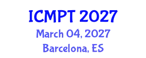 International Conference on Mycotoxins, Phycotoxins and Toxicology (ICMPT) March 04, 2027 - Barcelona, Spain