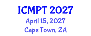 International Conference on Mycotoxins, Phycotoxins and Toxicology (ICMPT) April 15, 2027 - Cape Town, South Africa
