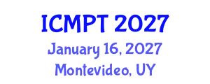 International Conference on Mycotoxins, Phycotoxins and Toxicology (ICMPT) January 16, 2027 - Montevideo, Uruguay