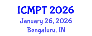 International Conference on Mycotoxins, Phycotoxins and Toxicology (ICMPT) January 26, 2026 - Bengaluru, India
