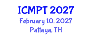 International Conference on Mycotoxins, Phycotoxins and Toxicology (ICMPT) February 10, 2027 - Pattaya, Thailand