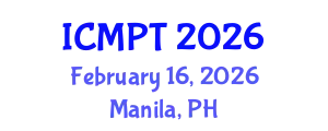 International Conference on Mycotoxins, Phycotoxins and Toxicology (ICMPT) February 16, 2026 - Manila, Philippines