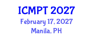 International Conference on Mycotoxins, Phycotoxins and Toxicology (ICMPT) February 17, 2027 - Manila, Philippines