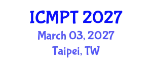 International Conference on Mycotoxins, Phycotoxins and Toxicology (ICMPT) March 03, 2027 - Taipei, Taiwan