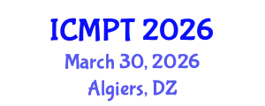 International Conference on Mycotoxins, Phycotoxins and Toxicology (ICMPT) March 30, 2026 - Algiers, Algeria