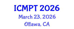 International Conference on Mycotoxins, Phycotoxins and Toxicology (ICMPT) March 23, 2026 - Ottawa, Canada