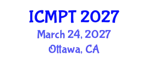 International Conference on Mycotoxins, Phycotoxins and Toxicology (ICMPT) March 24, 2027 - Ottawa, Canada