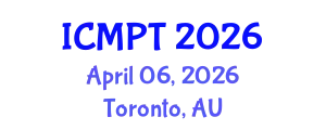 International Conference on Mycotoxins, Phycotoxins and Toxicology (ICMPT) April 06, 2026 - Toronto, Australia