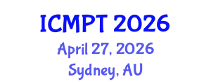 International Conference on Mycotoxins, Phycotoxins and Toxicology (ICMPT) April 27, 2026 - Sydney, Australia