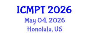 International Conference on Mycotoxins, Phycotoxins and Toxicology (ICMPT) May 04, 2026 - Honolulu, United States