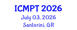 International Conference on Mycotoxins, Phycotoxins and Toxicology (ICMPT) July 03, 2026 - Santorini, Greece