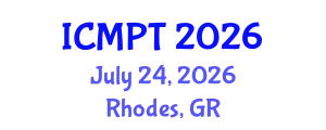 International Conference on Mycotoxins, Phycotoxins and Toxicology (ICMPT) July 24, 2026 - Rhodes, Greece