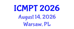 International Conference on Mycotoxins, Phycotoxins and Toxicology (ICMPT) August 14, 2026 - Warsaw, Poland