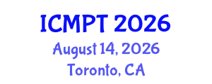 International Conference on Mycotoxins, Phycotoxins and Toxicology (ICMPT) August 14, 2026 - Toronto, Canada