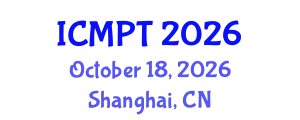 International Conference on Mycotoxins, Phycotoxins and Toxicology (ICMPT) October 18, 2026 - Shanghai, China