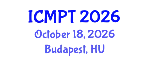 International Conference on Mycotoxins, Phycotoxins and Toxicology (ICMPT) October 18, 2026 - Budapest, Hungary