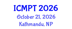 International Conference on Mycotoxins, Phycotoxins and Toxicology (ICMPT) October 21, 2026 - Kathmandu, Nepal