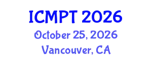International Conference on Mycotoxins, Phycotoxins and Toxicology (ICMPT) October 25, 2026 - Vancouver, Canada