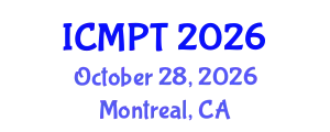 International Conference on Mycotoxins, Phycotoxins and Toxicology (ICMPT) October 28, 2026 - Montreal, Canada
