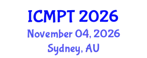 International Conference on Mycotoxins, Phycotoxins and Toxicology (ICMPT) November 04, 2026 - Sydney, Australia
