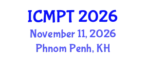 International Conference on Mycotoxins, Phycotoxins and Toxicology (ICMPT) November 11, 2026 - Phnom Penh, Cambodia