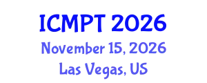 International Conference on Mycotoxins, Phycotoxins and Toxicology (ICMPT) November 15, 2026 - Las Vegas, United States