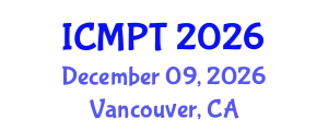 International Conference on Mycotoxins, Phycotoxins and Toxicology (ICMPT) December 09, 2026 - Vancouver, Canada