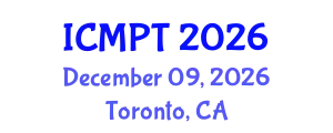 International Conference on Mycotoxins, Phycotoxins and Toxicology (ICMPT) December 09, 2026 - Toronto, Canada