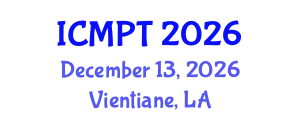 International Conference on Mycotoxins, Phycotoxins and Toxicology (ICMPT) December 13, 2026 - Vientiane, Laos