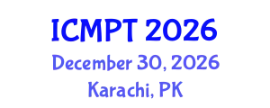 International Conference on Mycotoxins, Phycotoxins and Toxicology (ICMPT) December 30, 2026 - Karachi, Pakistan