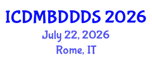 International Conference on Data Mining, Big Data, Database and Data System (ICDMBDDDS) July 22, 2026 - Rome, Italy