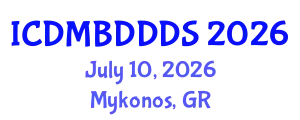 International Conference on Data Mining, Big Data, Database and Data System (ICDMBDDDS) July 10, 2026 - Mykonos, Greece