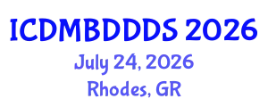 International Conference on Data Mining, Big Data, Database and Data System (ICDMBDDDS) July 24, 2026 - Rhodes, Greece