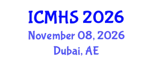 International Conference on Medical and Health Sciences (ICMHS) November 08, 2026 - Dubai, United Arab Emirates