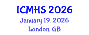 International Conference on Medical and Health Sciences (ICMHS) January 19, 2026 - London, United Kingdom