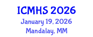International Conference on Medical and Health Sciences (ICMHS) January 19, 2026 - Mandalay, Myanmar