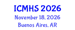International Conference on Medical and Health Sciences (ICMHS) November 18, 2026 - Buenos Aires, Argentina