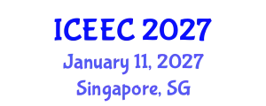 International Conference on Environmental and Ecological Chemistry (ICEEC) January 11, 2027 - Singapore, Singapore