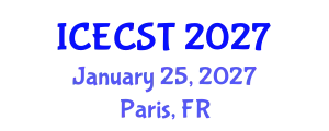 International Conference on Energy Conversion Systems and Technologies (ICECST) January 25, 2027 - Paris, France