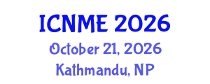 International Conference on Nanotechnology and Materials Engineering (ICNME) October 21, 2026 - Kathmandu, Nepal