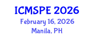 International Conference on Materials Science and Polymer Engineering (ICMSPE) February 16, 2026 - Manila, Philippines